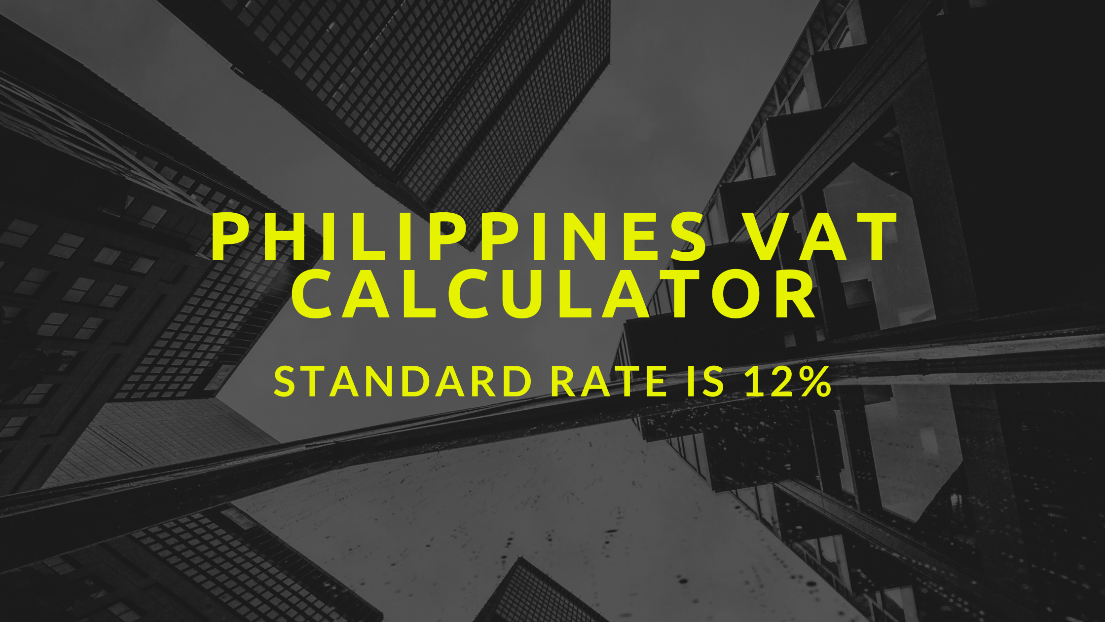 VAT Calculator Philippines